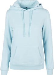 Build Your Brand Női Basic kapucnis pulóver 4XL kék