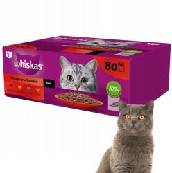 Whiskas Nedves Macskaeledel Marhahús Csirke Bárány Baromfi Szósz 80 x 85 g