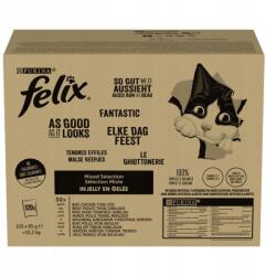 FELIX Fantastic macskaeledel zselében 10, 2 kg (120 x 85 g) (7613038578507)