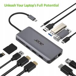 Acer 12in1 Usb-c adapter (usb, Hdmi, Pd, CD, Dp, RJ45) HP. DSCAB. 009 (HP.DSCAB.009)