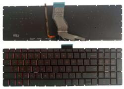HP Omen 17-Wxxx 17-W00017-W018CA 17-W033DX 17-W047NR háttérvilágítással (backlit) amerikai angol (US) fekete laptop/notebook billentyűzet gyári