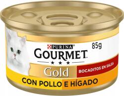 Gourmet Macskaeledel Gourmet Gold Csirke-máj Szószban 85 g Nestle