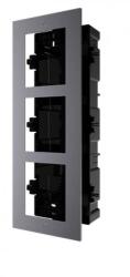 Hikvision DS-KD-ACF3 Társasházi IP video-kaputelefon szerelőkeret süllyesztéshez; 3 modulos verzió (DS-KD-ACF3) - digipont