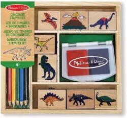 Melissa & Doug bélyegzők dinoszauruszok fa bélyegzők (11633)