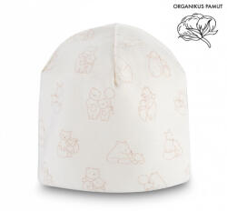  Kenguru Gold Dupla-pamut csecsemő sapka (56-62) - Ekrü-mintás