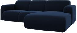 Windsor & Co Királykék bársony sarokkanapé Windsor & Co Lola 250 cm, jobb (WIN_RC_184_F1_LOLA2)