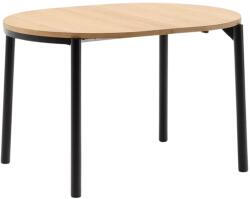 Kave Home Tölgy kihúzható étkezőasztal Kave Home Montuiri 120-200 x 90 cm fekete alappal (LF-T0300029MM40)