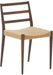 Kave Home Diófa étkezőszék Kave Home Analy zsinórral (LF-C0100126CP46)