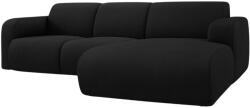Windsor & Co Fekete kárpitozott sarokkanapé Windsor & Co Lola 250 cm, jobb (WIN_RC_143_F1_LOLA11)