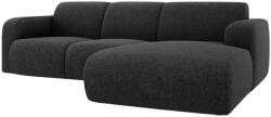 Windsor & Co Fekete kárpitozott sarokkanapé Windsor & Co Lola II. 250 cm, jobb (WIN_RC_140_F1_LOLA9)