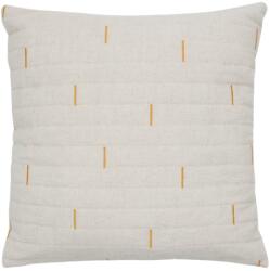 Kave Home Fehér-sárga párnahuzat Kave Home Blaina 45 x 45 cm (LF-X00030FA81)