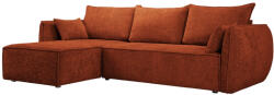 Windsor & Co Terrakotta piros kárpitozott sarokkanapé Windsor & Co Eris 252 cm, bal (WIN_LCF_140_F1_ERIS3)