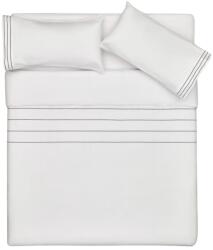 Kave Home Fehér pamut ágyneműgarnitúra Kave Home Cintia 220 x 220 cm (LF-N0400010JJ05)