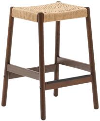 Kave Home Diófa zsámoly Kave Home Yalia zsinórral 66 cm (LF-C0600075CP46)
