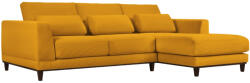 Windsor & Co Sárga kordbársony sarokkanapé Windsor & Co Leon 260 cm, jobb (WIN_RC_100_F1_LEON3)