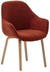 Kave Home Piros kárpitozott étkezőszék Kave Home Aleli (LF-C0100008HI84)