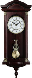 Merion ingás fa falióra, quartz, 1/1 ütős (4 pozíciós), westminster dallam, mahagóni színű (6658-3) - oranagykereskedes