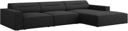 Windsor & Co Fekete kárpitozott sarokkanapé Windsor & Co Lupus 284 cm, jobb (WIN_RC_140_F1_LUPUS7)