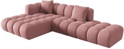 Windsor & Co Rózsaszín bársony sarokkanapé Windsor & Co Halley 309 cm, bal (WIN_LCO_51_F1_HALLEY3)