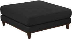 Windsor & Co Fekete kordbársony lábzsámoly Windsor & Co Leon 108 x 108 cm (WIN_POUF_100_F1_LEON8)