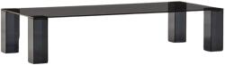 Kave Home Sötétszürke üveg dohányzóasztal Kave Home Adularia 140 x 60 cm (LF-T0600053CC03)