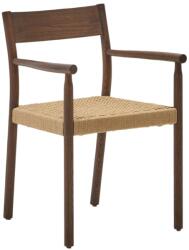 Kave Home Diófa étkezőszék Kave Home Yalia zsinórral (LF-C0100123CP46)