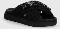 Inuikii papucs Woven Stones fekete, női, platformos, 70104-106 - fekete Női 38