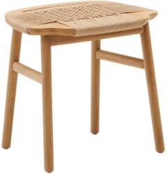 Kave Home Tölgyfa zsámoly fonott Kave Home Enit 43 cm (LF-C0600056MM46)