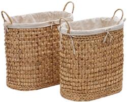 Kave Home Két természetes rostból álló szennyeskosár készlet Kave Home Tressa 50/60 cm (LF-D1200102FN14)