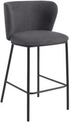 Kave Home Sötétszürke szövet bárszék Kave Home Ciselia 65 cm (LF-CC3001KY15H)