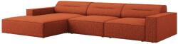 Windsor & Co Terrakotta piros kárpitozott sarokkanapé Windsor & Co Lupus 284 cm, bal (WIN_LC_140_F1_LUPUS3)