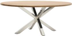 Kave Home Fa étkezőasztal Kave Home Argo 200 x 100 cm rozsdamentes acél talppal (LF-CC1357M43)
