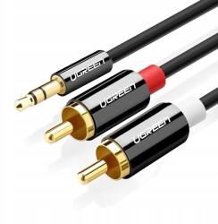 UGREEN Kábel AV116 Jack 3, 5MM 2X Rca (cinch) 2M (fekete) (10584)