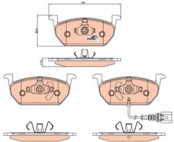 TRW Fékbetét készlet TRW GDB2080 for SEAT, VW, SKODA, AUDI (GDB2080)
