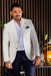 Elite Fashion Törtfehér slim fit sportzakó - 50 ( m )