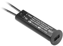 Triomax Univerzális érintés nélküli kapcsoló, fekete, fényerőszabályozóval, 12V, Max 24W, Mini AMP csatlakozóval (AE-WBCUNI-10DIM)
