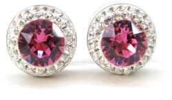 APHRODITÉ bedugós fülbevaló - 14 mm (rose-crystal) (2020022028)