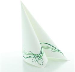 Sovie HoReCa Mank textilhatású szalvéta 40x40 cm 50 lap/csomag Alex zöld