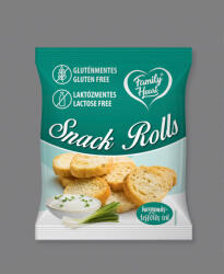 Family Heart glutén-és laktózmentes Snack Rolls hagymás-tejfölös ízű 40 g - freefrom