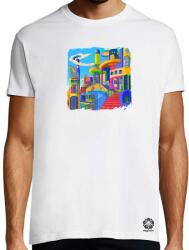 Magnolion Pszichedelikus épületek v7 póló