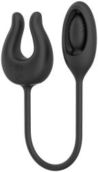 SESSO Vibrator Cockring and Egg Black Vibrator