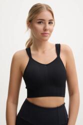 Casall sportmelltartó jógázáshoz Seamless Rib fekete, sima, 24292 - fekete L