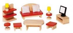 Goki Mobilier pentru casute papusi - Living (GOKI51716) - kidostore Casuta papusi