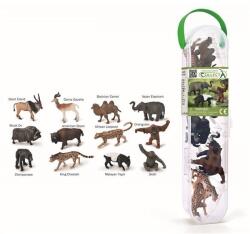 CollectA Cutie cu 12 minifigurine pictate manual Animale Salbatice 2 A1212 (COLA1212Box) - kidostore Figurina