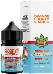 Orange County CBD E-Lichid CBD 3%, Orange County CBD Cali Strawberry Cheescake, 1500mg, 50ml (ELIQ-OC-SCC)