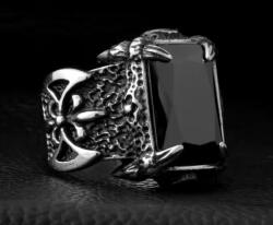 NNM пръстен Viking Jewellery - SS8-058R черен