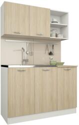 haaus Set Bucatarie Ara, Stejar Sonoma/Alb, L 120 cm (911287)
