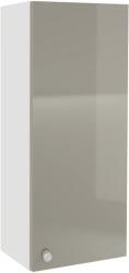 haaus Corp Baie Zaria, Suspendat, 1 Usa, Gri Lucios/Alb, MDF, L 30 x l 22 x H 72 cm (922603)