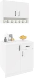 haaus Set Bucatarie Berna, Alb, L 80 cm (924676)
