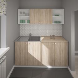 haaus Set Bucatarie Sena, Stejar Sonoma/Alb, L 160 cm (910020)